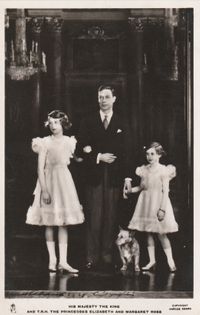 HM The King &amp; Princesses Elizabeth &amp; Margaret 1937