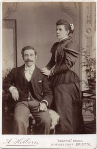 Antique photograph Lord &amp; Lady c.1890 &copy;The Baron de Newmarch Collection