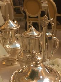 Silver Tea Pot Details: the Ritz Lion